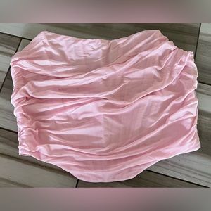 Cute pink ruched corset. Super cute